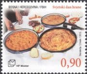 Bosnia Herzegovina 2015 World Food Day/ FAO/ UN/ Bread/ Wine/ Stew/ Baklava 1v (b2756w)