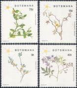 Botswana 1988 Flowers/ Plants/ Christmas/ Greetings/ Nightshade 4v set (n46632)