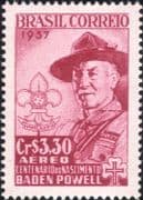 Brazil 1954 Lord Baden-Powell/ Scouts/ Scouting/ Youth/ Leisure/ People 1v (n46314)