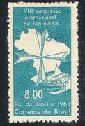 Brazil 1963  Leprosy Congress/ Medical/ Health/ Welfare/ Maps  1v  (n32338)