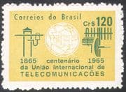 Brazil 1965 ITU-UIT/ Radio Aerial/ Telegraph/ Communications/ Telecomms 1v (n26711)