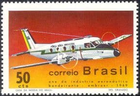 Brazil 1969 Planes/ Aircraft/ Aviation/ Transport/ Commerce/ Industry/ Business 1v (n25346)