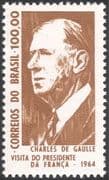 Brazil 1974 President General de Gaulle/ People/ WWII/ Military/ Politics 1v n43798
