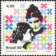 Brazil 1980 Helen Keller/ Blind/ Deaf/ Medical/ Health/ Disabled/ People/ Congress 1v (n46296)