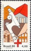Brazil 1980 Medical/ Health/ Welfare/ Microscope/ Chagas Disease/ Houses/ Bugs/ Insects 1v (n46297)