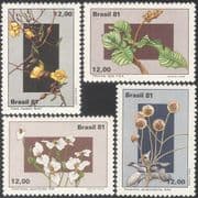 Brazil 1981 Flowers/ Plants/ Nature/ Vines 4v set (n43520)