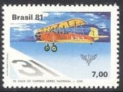 Brazil 1981 Planes / Aviation / Transport / Mail 1v (n26112)