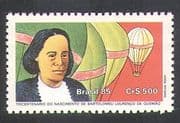 Brazil 1985 Gusmao  /  Inventor  /  Hot Air Balloons  /  Flight  /  Aviation  /  Flight 1v (n38127)