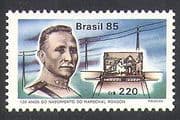 Brazil 1985 Marshal Rondon / Morse / Communications / Explorers / People 1v (n38092)