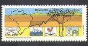 Brazil 1985 Weather /Meteorology / Tree / Graph /Climate /Nature/ Environment 1v n38134