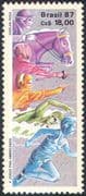 Brazil 1987 Modern Pentathlon/ Sports/ Horses/ Fencing/ Pistol Shooting/ Swimming/ Running/ Athletics 1v (n19489)