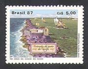 Brazil 1987 Recife / Sailing Ships / Explorers / Nautical / Transport / History 1v n38117