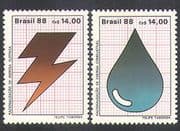 Brazil 1988 Energy Conservation/ Petrol/ Electricity/ Power/ Environment 2v (n38131)