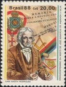 Brazil 1988 Jose Bonifacio de Andrada/ Politician/ Writer/ Masonic/ Scientist/ People 1v (n46380)