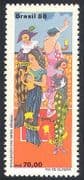 Brazil 1988 Theatre / Circus / Clown / Dancer / Opera / Performing Arts 1v (n27621)