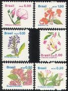 Brazil 1989 Flowers / Plants / Nature 6v set (n27420)