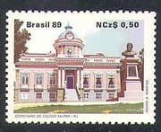 Brazil 1989 Military Academy / Buildings / Architecture / Army / Soldiers 1v (n38244)