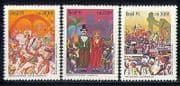 Brazil 1991 Carnival / Music / Dance / Leisure 3v set n27986