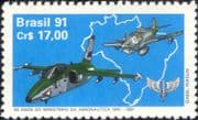 Brazil 1991 Fighter Planes/ Aircraft/ Military/ Aviation/ Transport 1v (n25829)