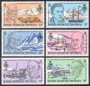 British Antarctic Territory - BAT 1980 Ships / People / Tractor / Transport 6v set (n39854)
