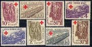 Bulgaria 1946 Red Cross / Medical / Train / Refugee 8v n28830