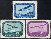 Bulgaria 1956 Gliders/ Planes/ Aviation/ Aircraft/ Transport/ Sports 3v set (n24742)