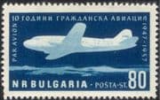 Bulgaria 1957 Bulgarian Airlines 10th/ Aviation/ Plane/ Aircraft/ Transport/ Flight 1v (n28868)