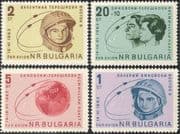 Bulgaria 1963 Second "Team" Manned Space Flights/ Tereshkova/ Bykovsky/ Astronauts 4v set (n44217)