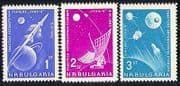 Bulgaria 1963 Space / Rocket / Moon / Luna 4 3v set (n28900)