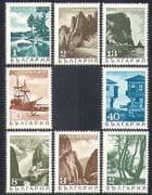 Bulgaria 1968 Ship / Buildings / Lake / Trees / Mountains / Landscapes / Nature 8v (n37788)