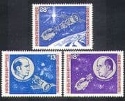 Bulgaria 1975 Space Link-up / Apollo / Soyuz / Astronauts / Rockets / Transport 3v n37282