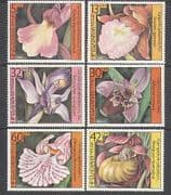 Bulgaria 1986 ORCHIDS / Flowers / Plants 6v set ref:s5289