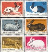 Bulgaria 1986 Rabbits/ Animals/ Pets/ Nature 6v set (n46542)