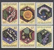 Bulgaria 1987 Flowers / Plants / Bees / Insects 6v set n24889