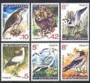 Bulgaria 1988 Birds / Owl / Goshawk / Stork / Heron / Nature / Wildlife 6v set (n37805)