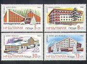 Bulgaria 1988 Hotels / Buildings / Architecture / Tourism / Holidays 4v set (n37800)