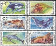 Bulgaria 1991 Marine/ Whales/ Seals/ Dolphins/ Porpoise/ Nature/ Wildlife 6v set (b4341)