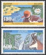 Bulgaria 1999 Europa/Parks/Waterfall/Duck/Deer/Environment 2v set n33877