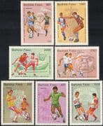 Burkina Faso 1985 Football/ WC/ World Cup/ Mexico'86/ Sports/ Games/ Soccer 7v set (b7347)