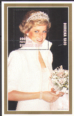 Burkina Faso 1997 DIANA, Princess of Wales m / s n13524