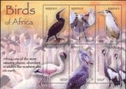 Burundi 2004 Birds/ Nature/ Wildlife/ Crane/ Heron/ Flamingo/ Ibis 6v m/s (b387e)