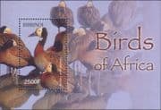 Burundi 2004 Whistling Duck/ Birds of Africa/ Nature/ Wildlife 1v m/s (b1574s)
