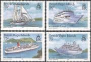 BVI/British Virgin Islands 1985 Ships/ Boats/ Sailing/ Tourism/ Transport/ Nautical/ Leisure 4v set (b4892)