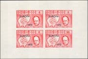 Calf of Man (Isle of Man) 1970 Europa/ Winston Churchill/ Map/ Coat-of-Arms IMPERF 4v m/s (s5120)