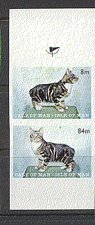 Calf of Man MANX CATS / Animals / Pets 2v IMPERF pr (s5108)