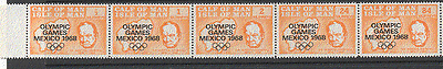 Calf of Man WWII / Churchill / Olympics 1968 o / p 5v s s5149