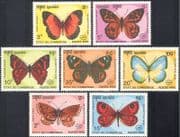 Cambodia 1990 Butterflies/ Insects/ Nature /Butterfly/ StampEx 7v set (b8110)