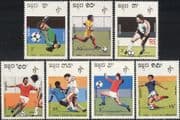Cambodia 1990 Football/ WC/ World Cup/ Italia 90/ Sports/ Games/ Soccer 7v set (b10093)