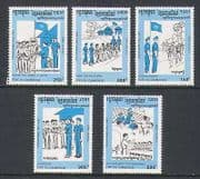 Cambodia 1993 UN / Soldiers / Sport / Military 5v set n21006