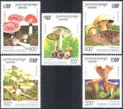 Cambodia 1995 Fungi/ Mushrooms/ Nature 5v set (b8241)